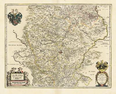 Historische Karte: Thüringen - Thüringen Landgrafius. 1635/1642 (Plano) 