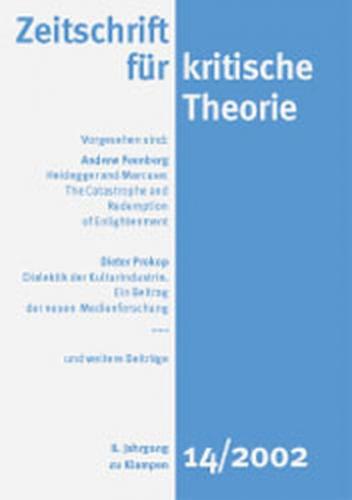 Zeitschrift für kritische Theorie / Zeitschrift für kritische Theorie, Heft 14 