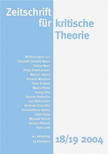 Zeitschrift für kritische Theorie / Zeitschrift für kritische Theorie, Heft 18/19 