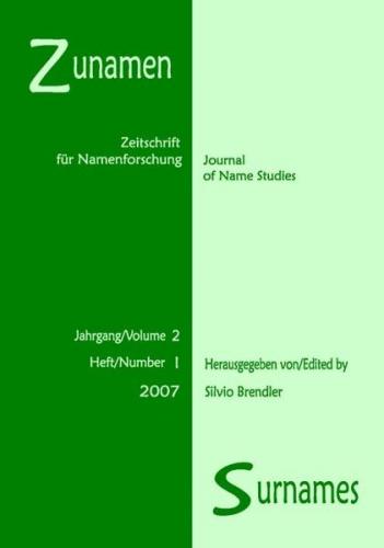 Zunamen /Surnames 2: I 