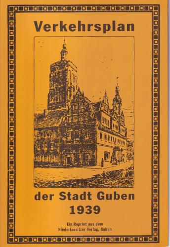 Verkehrsplan der Stadt Guben 1939 