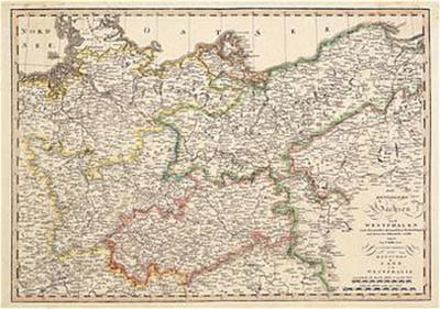 Historische Karte - Napoleon: Die Königreiche Sachsen und Westphalen 1808, Plano 