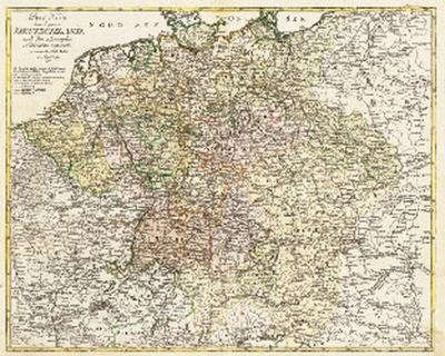 Postkarte - Postkutschenstreckenkarte DEUTSCHLAND 1795 