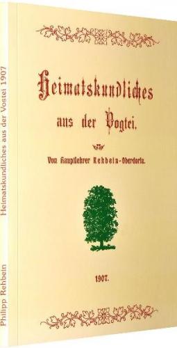 Heimatskundliches aus der Vogtei 1907 (Oberdorla, Niederdorla und Langula) 