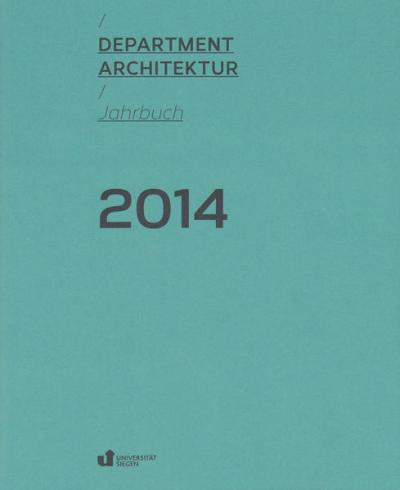 Department Architektur. Jahrbuch 2014 