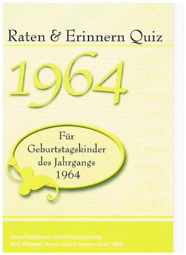 Raten und Erinnern Quiz 1964 