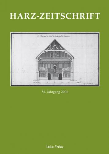 Harz-Zeitschrift für den Harz-Verein für Geschichte und Altertumskunde / Harz-Zeitschrift für den Harz-Verein für Geschichte und Altertumskunde 