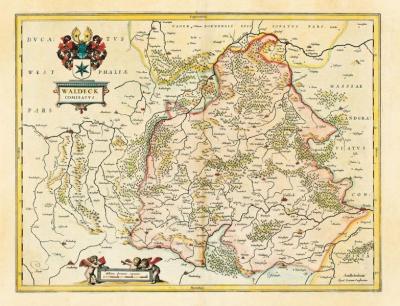 Historische Karte: WALDECK in Hessen 1635 (Plano) 