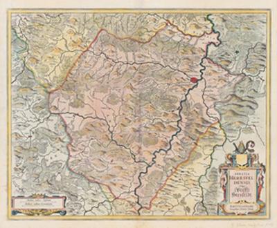 Historische Karte St. Hersfeld in Hessen 1635 (Plano) 