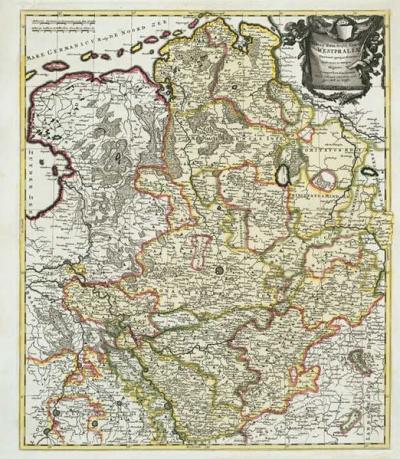 Historische Karte: Westfälischer Kreis 1710 (Plano) 