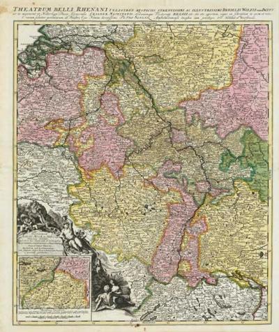 Rheinlaufkarte 1690 