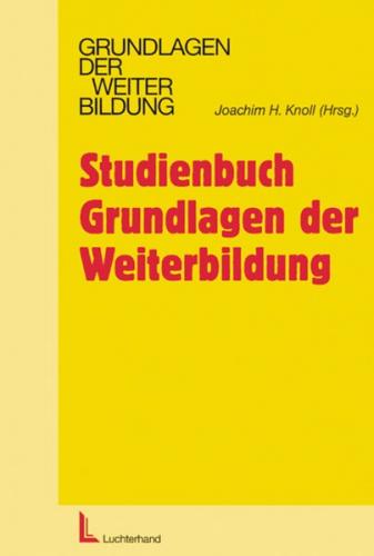 Studienbuch Grundlagen der Weiterbildung 