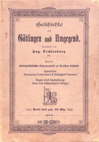 Geschichte von Göttingen und Umgebung (Audio-CD) 