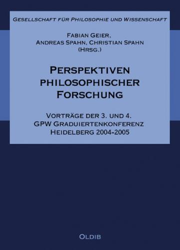 Perspektiven philosophischer Forschung 