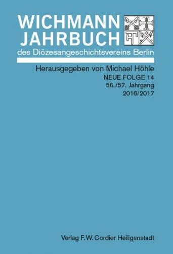 Wichmann-Jahrbuch des Diözesangeschichtsvereins Berlin 
