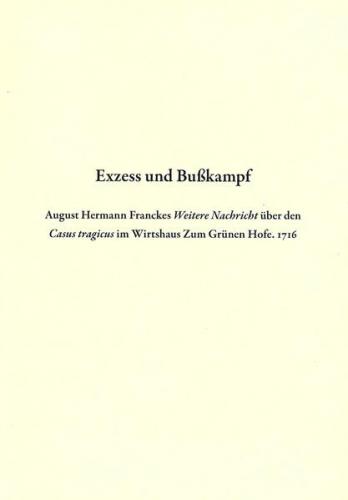 Exzess und Bußkampf 