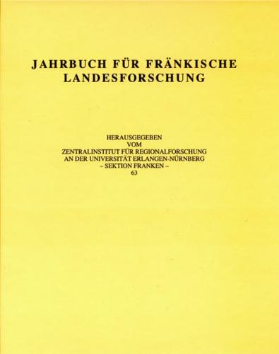 Jahrbuch für fränkische Landesforschung, Band 63 (2003) 