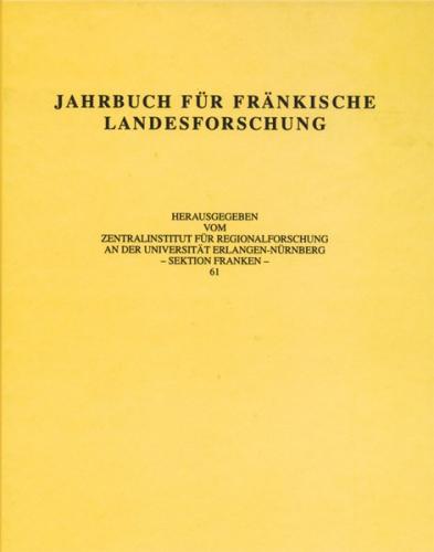 Jahrbuch für fränkische Landesforschung, Band 61 (2001) 
