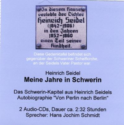 Meine Jahre in Schwerin (Audio-CD) 