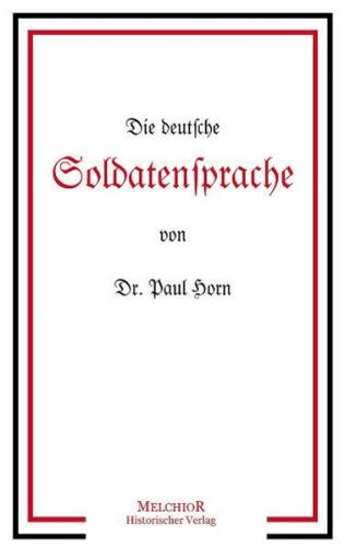 Die deutsche Soldatensprache 