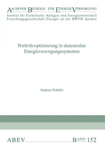 Portfoliooptimierung in dezentralen Energieversorgungssystemen 