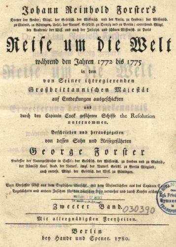 Johann Reinhold Forster`s Reise um die Welt während den Jahren 1772 bis 1775, Haude und Spener, Berlin 1780, Zweeter Band, eBook (Ebook) 