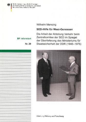 SED-Hilfe für West-Genossen 
