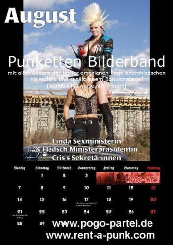 Punketten Bilderband mit allen Bildern der bisher erschienen Pogo-anarchistischen Kalendern und zusätzlichem Bonusmaterial (sexistischerweise nur Frauen) (Ebook - pdf) 