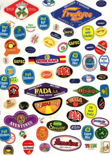 Obstaufkleber - Fruit Stickers 