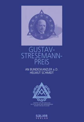 Gustav-Stresemann-Preis an Bundeskanzler a.D. Helmut Schmidt 