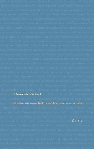 Kulturwissenschaft und Naturwissenschaft (Ebook - pdf) 