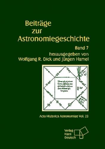Beiträge zur Astronomiegeschichte / Beiträge zur Astronomiegeschichte 