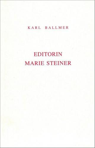 Editorin Marie Steiner 