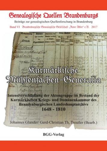Kurmärkische Mühlensachen-Generalia 