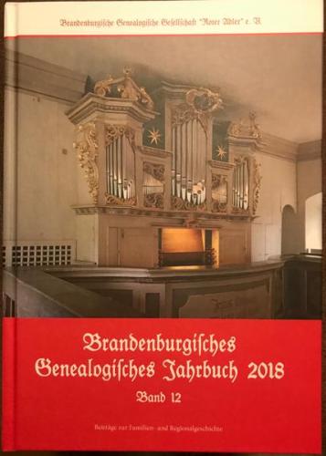 Brandenburgisches Genealogisches Jahrbuch 2018 