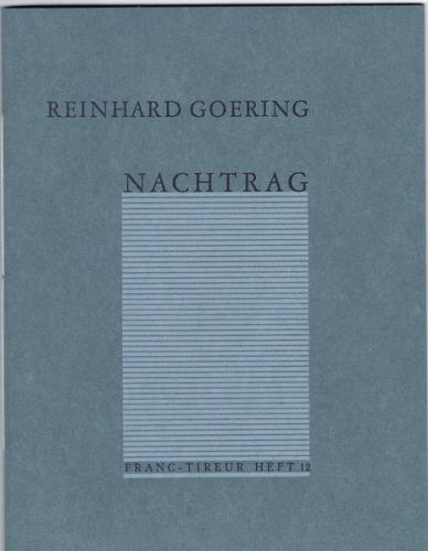 Nachtrag 