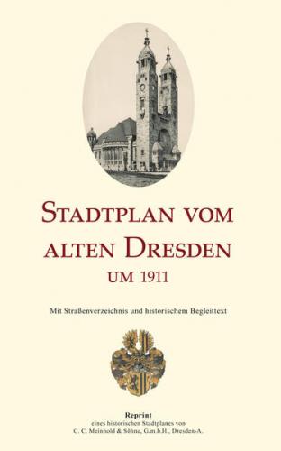 Stadtplan vom alten Dresden um 1911 