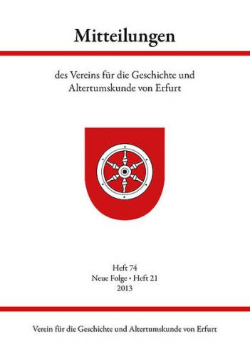 Mitteilungen des Vereins für die Geschichte und Altertumskunde von Erfurt 