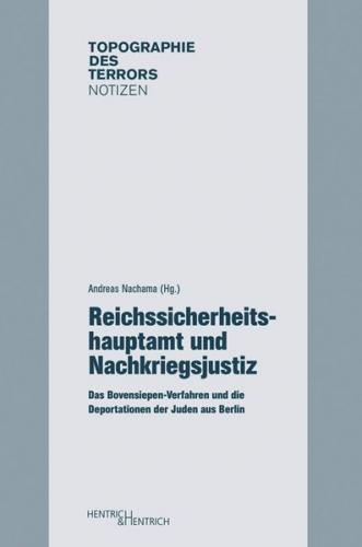 Reichssicherheitshauptamt und Nachkriegsjustiz 