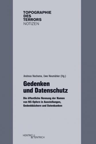 Gedenken und Datenschutz 
