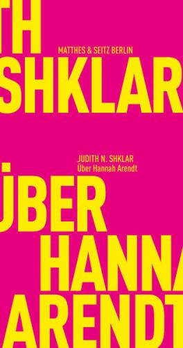 Über Hannah Arendt 
