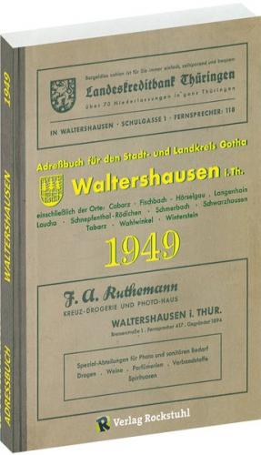 Adreßbuch Einwohnerbuch der Stadt WALTERSHAUSEN 1949 in THÜRINGEN 