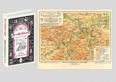 Bau- und Kunstdenkmäler des Kreises NAUMBURG LAND 1905. Buch und Karte 