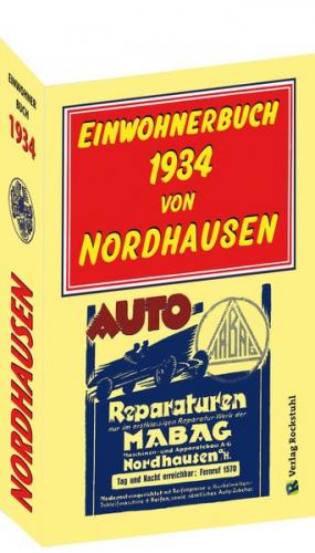 Einwohnerbuch 1934 von NORDHAUSEN Stadt 