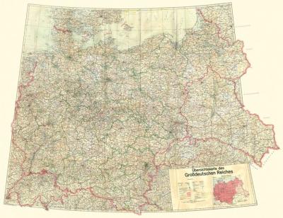 Übersichtskarte des Großdeutschen Reiches - Dezember 1942 