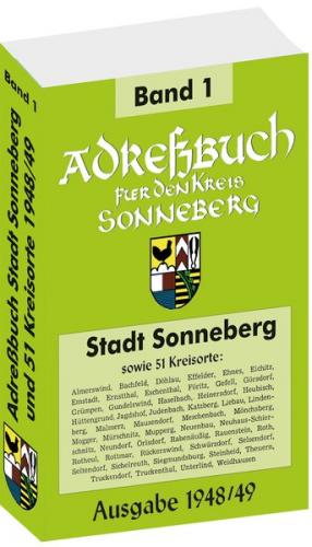 Adreßbuch der Stadt SONNEBERG 1948/49 und 51 Kreisorte 