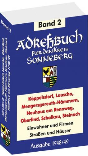 Adreßbuch von Köppelsdorf, Lauscha, Mengersgereuth-Hämmern, Neuhaus am Rennweg, Oberlind, Schalkau und Steinach 1948/49 