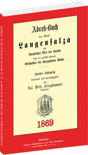 Adreßbuch / Einwohnerbuch der Stadt Langensalza 1869 