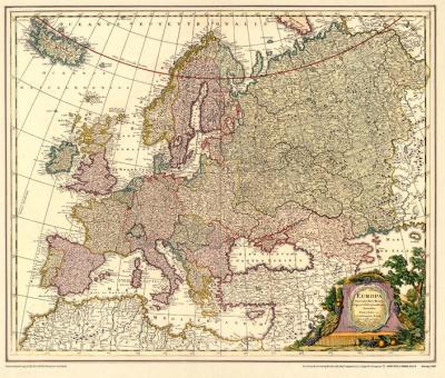 Historische Karte: Europa 1687 [gerollt] 