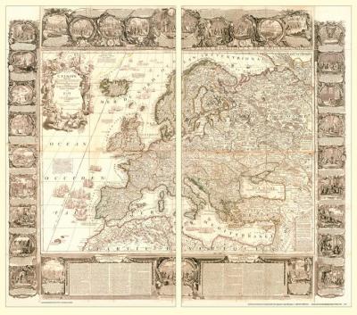 Historische Karte: Europa 1767 [gerollt] 